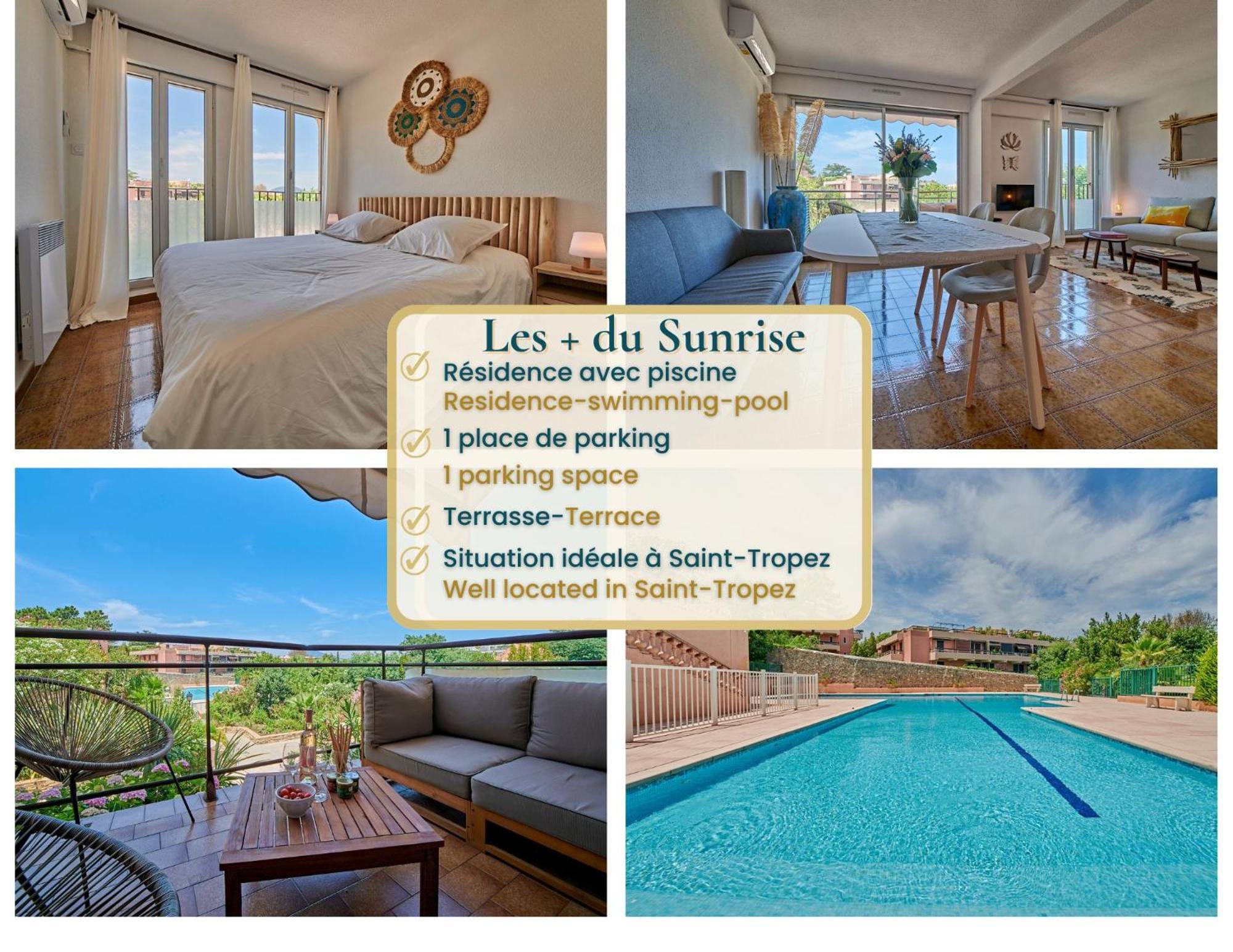 Sunrise -Swimming-Pool-Saint-Tropez Center-Parking Apartment Bagian luar foto